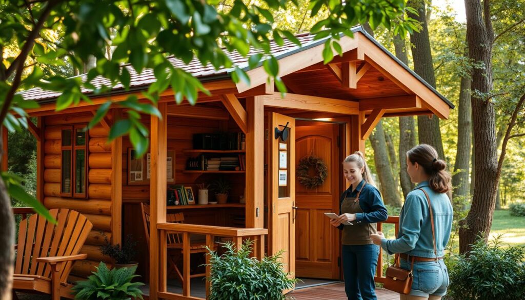 Alpholz Kundenservice für Holzhäuschen