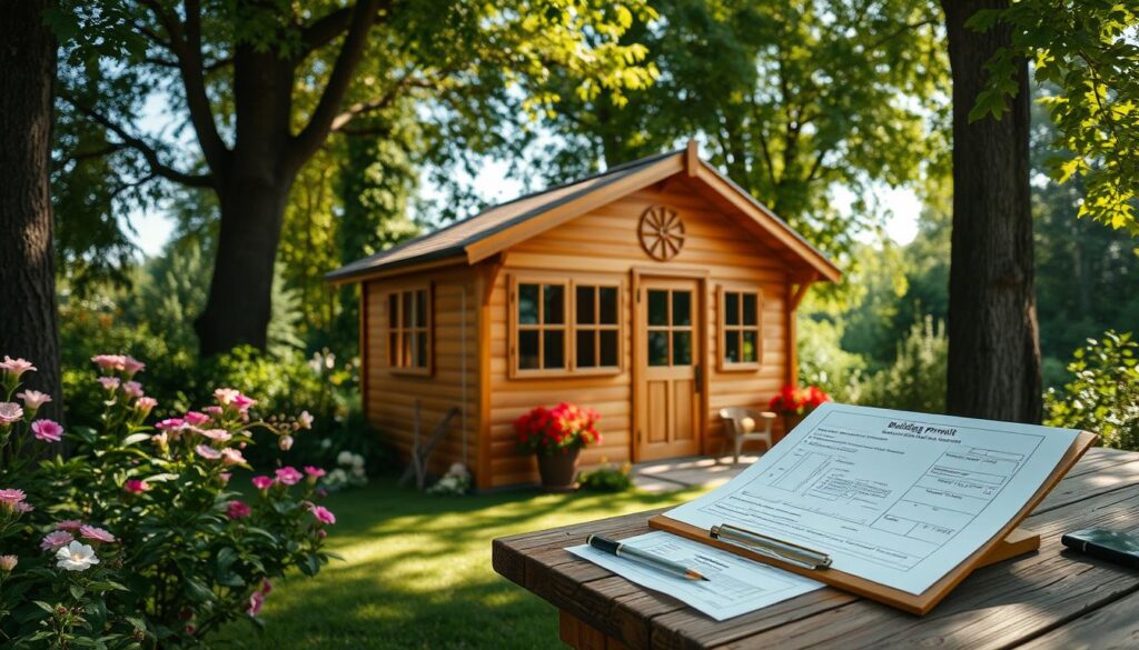 Baugenehmigung für Holz-Gartenhaus