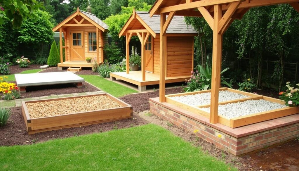 Fundament für Holz-Gartenhaus