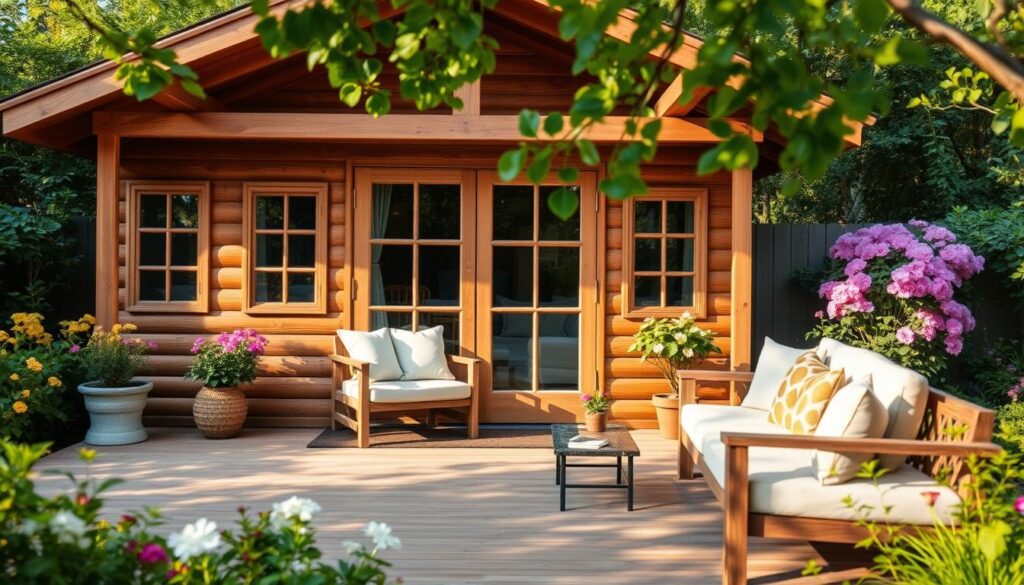 Gartenhäuser mit Terrasse von Alpholz