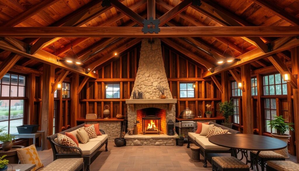 Grillhütte Inneneinrichtung