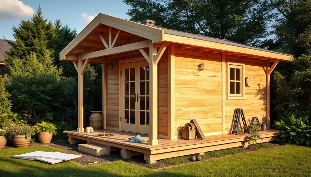 Holzhaus 3x3 Konstruktion