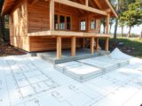 Holzhaus Fundament