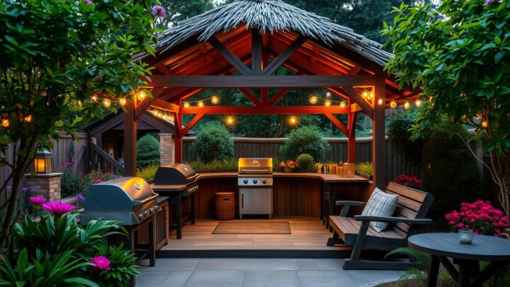 Gemütliche Grillhütte für gesellige Stunden im Freien