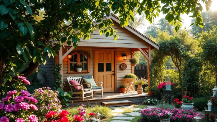 Kleines Gartenhaus – Ihr gemütlicher Rückzugsort