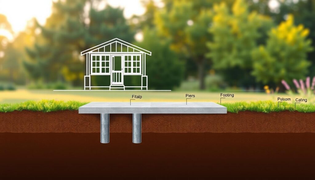 Fundamenttypen Gartenhaus