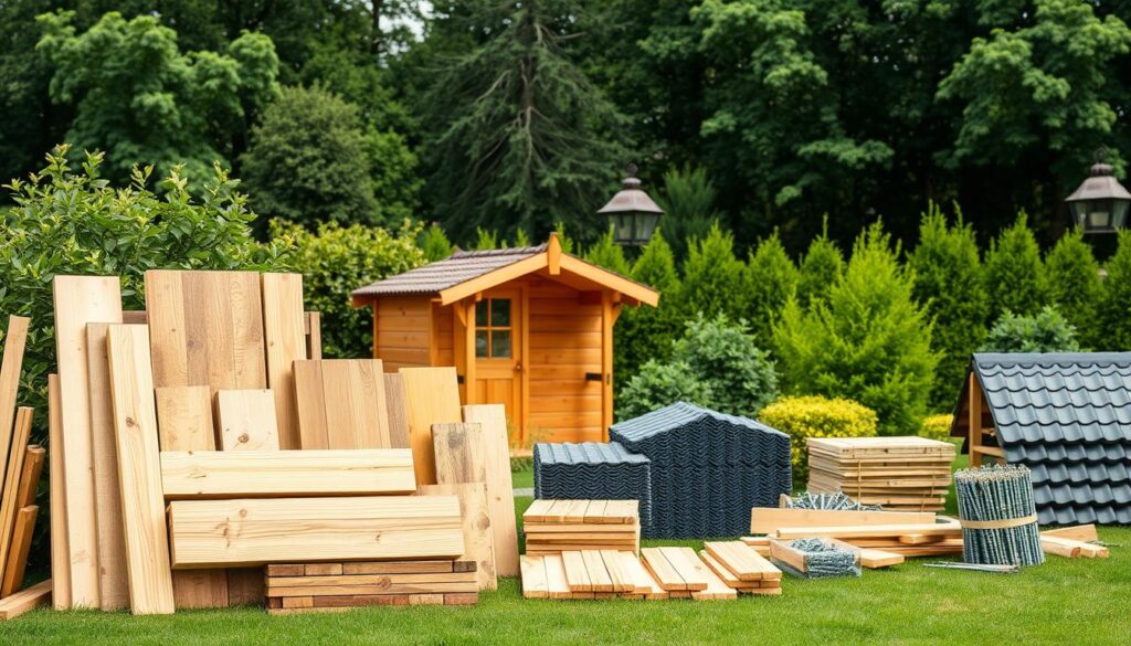 Materialien für Gartenhaus und Schuppen Materialien für Gartenhaus und Schuppen