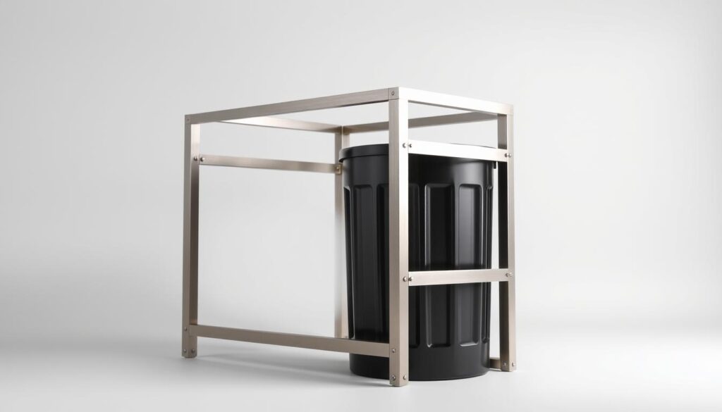 Metallleisten für Mülltonnenverkleidung Metallleisten für Mülltonnenverkleidung