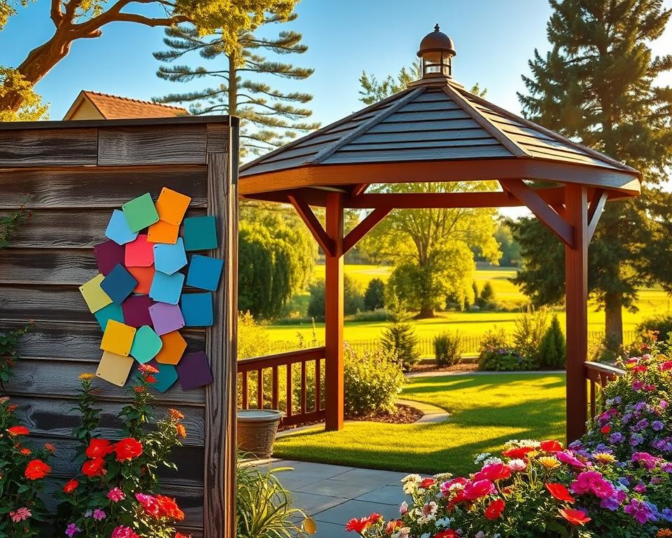 Farbwahl für Gartenhäuser