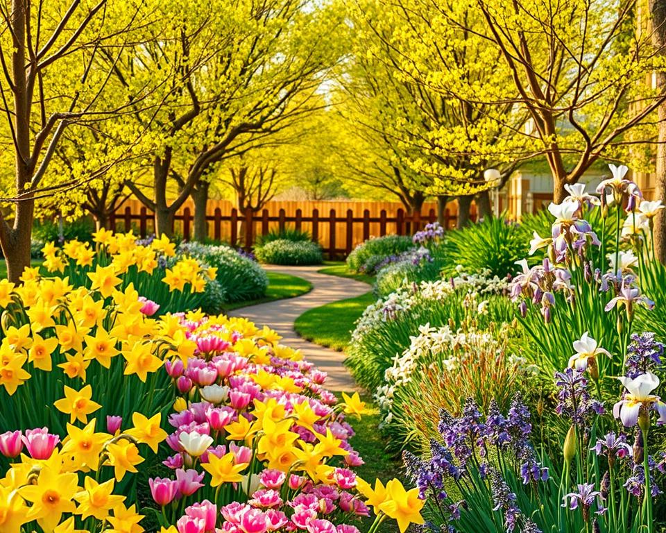 Frühlingsgarten im April