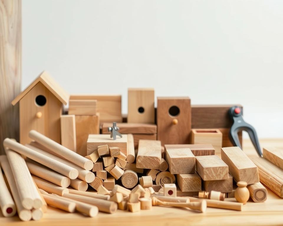 Holz für Vogelhäuschen Auswahl