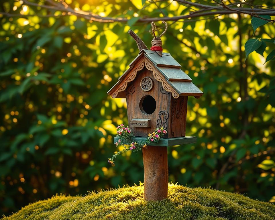 Vogelhäuschen dekorieren kreative Ideen