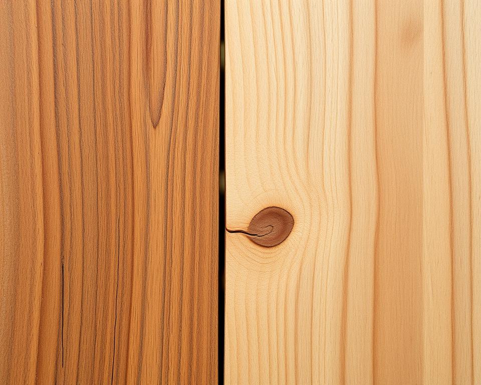 Eiche vs. Nadelholz Vergleich