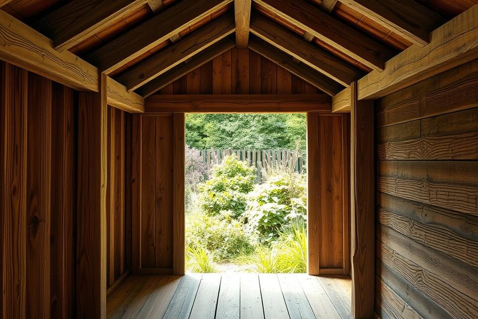 Eichen Schnittholz im Gartenhausbau – robust und langlebig