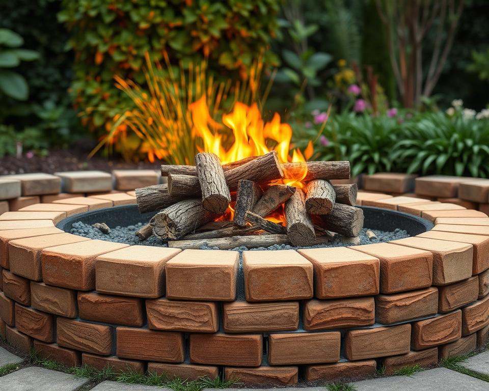 Feuerfeste Materialien für Gartenfeuerstelle