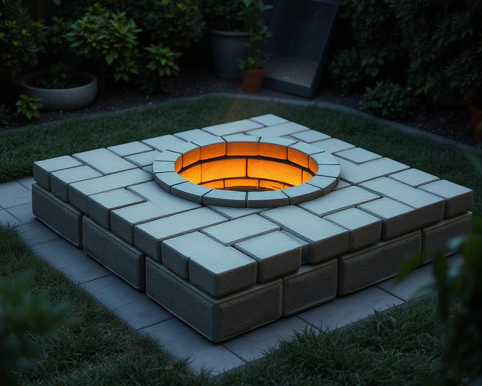 Gartenfeuerstelle Fundament