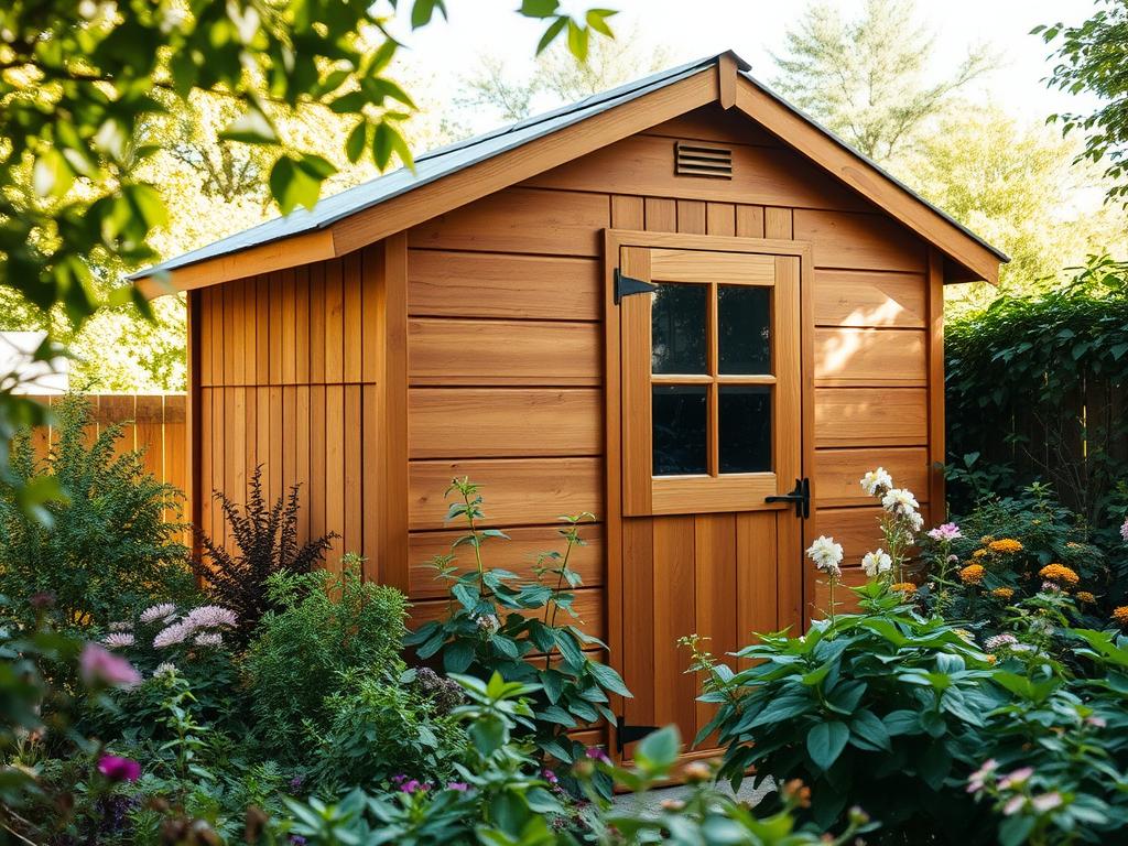 A cozy, well-maintained garden shed, its wooden panels freshly painted in a warm, earthy tone. The shed is nestled amidst a lush, verdant landscape, with a variety of plants and flowers surrounding it. Soft, diffused sunlight filters through the foliage, casting gentle shadows on the shed's surface. The scene conveys a sense of tranquility and thoughtful preparation, hinting at the care and consideration required for a successful garden shed renovation project. The overall atmosphere suggests a realistic assessment of the costs and effort involved in such an undertaking. A cozy, well-maintained garden shed, its wooden panels freshly painted in a warm, earthy tone. The shed is nestled amidst a lush, verdant landscape, with a variety of plants and flowers surrounding it. Soft, diffused sunlight filters through the foliage, casting gentle shadows on the shed's surface. The scene conveys a sense of tranquility and thoughtful preparation, hinting at the care and consideration required for a successful garden shed renovation project. The overall atmosphere suggests a realistic assessment of the costs and effort involved in such an undertaking.