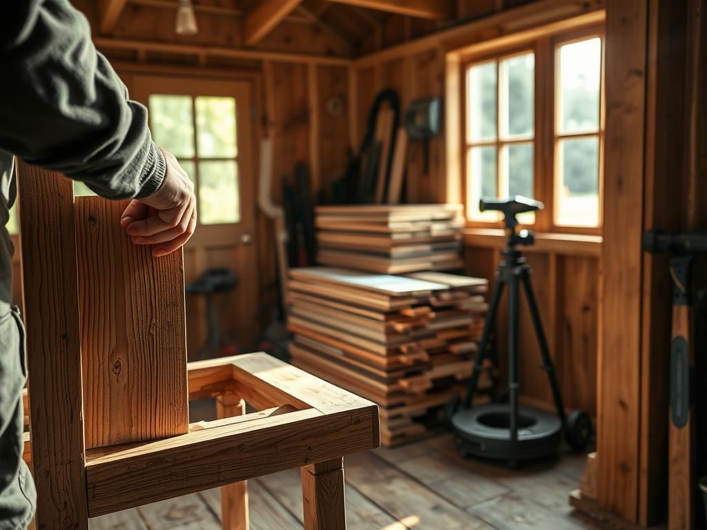 A well-lit, step-by-step tutorial set in a cozy, wooden garden shed. In the foreground, a worker's hands carefully pry up an old, weathered wooden plank, revealing the underlying frame. The middle ground shows a stack of replacement boards, their fresh, warm tones contrasting with the aged timber. In the background, tools and equipment neatly arranged, suggesting an organized, methodical approach. Soft, natural lighting filters in through a window, casting a serene, inviting atmosphere. The overall composition guides the viewer's eye through the stages of the board replacement process, conveying a sense of clarity and instruction. A well-lit, step-by-step tutorial set in a cozy, wooden garden shed. In the foreground, a worker's hands carefully pry up an old, weathered wooden plank, revealing the underlying frame. The middle ground shows a stack of replacement boards, their fresh, warm tones contrasting with the aged timber. In the background, tools and equipment neatly arranged, suggesting an organized, methodical approach. Soft, natural lighting filters in through a window, casting a serene, inviting atmosphere. The overall composition guides the viewer's eye through the stages of the board replacement process, conveying a sense of clarity and instruction.