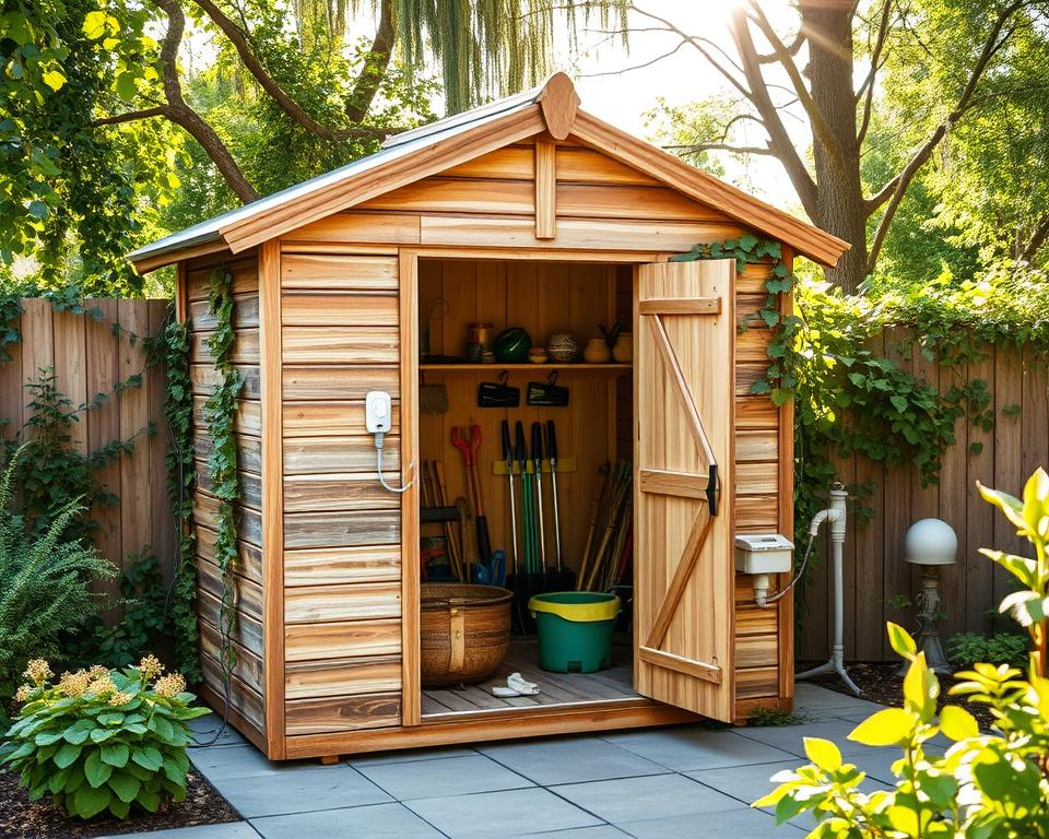 Gartenhaus Anschlüsse