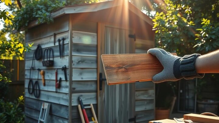 So tauschen Sie Ihre Gartenhaus Bretter erfolgreich aus