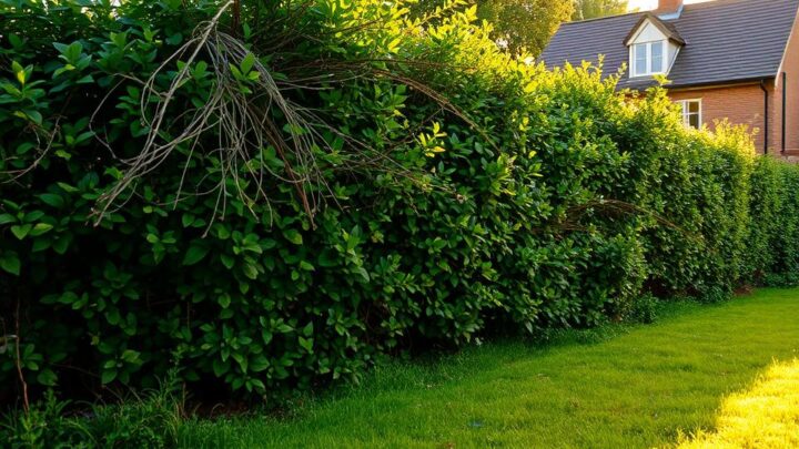 Hecke entfernen auf Privatgrundstück Ausnahme