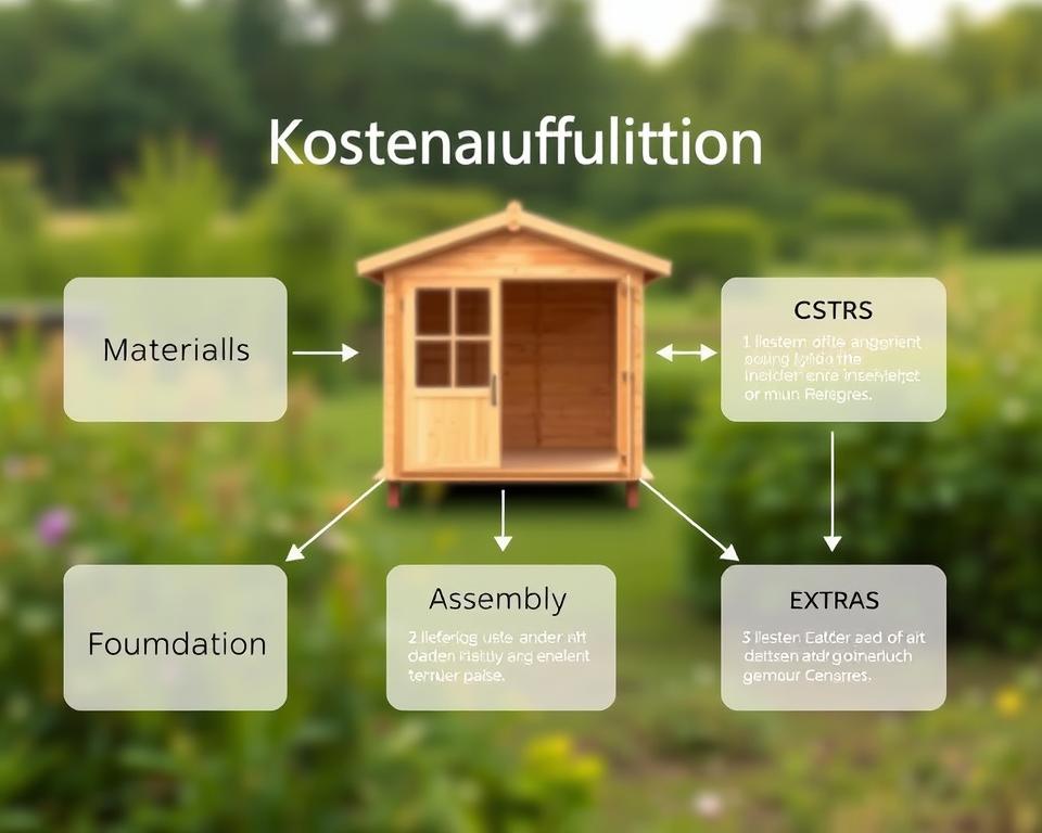 Kostenaufteilung: Material, Fundament, Montage, Extras