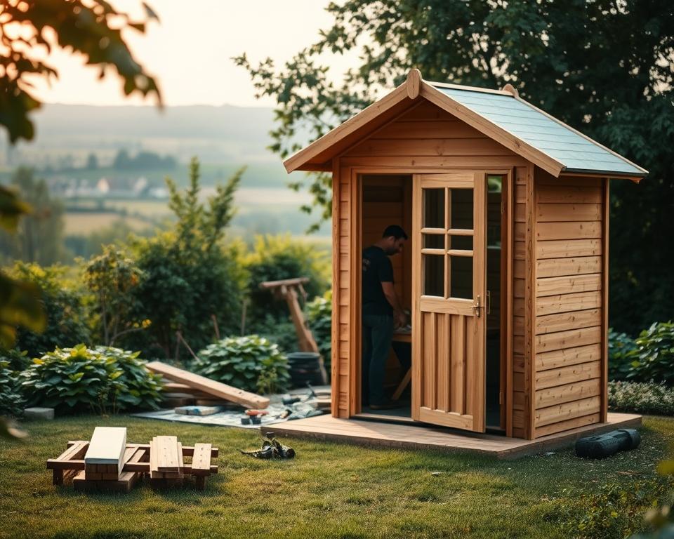 Selbst aufbauen oder montieren lassen Gartenhaus