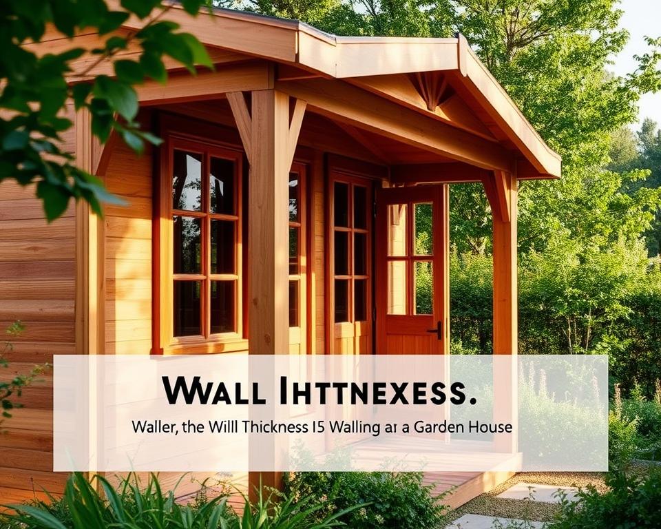 gartenhaus wandstärke