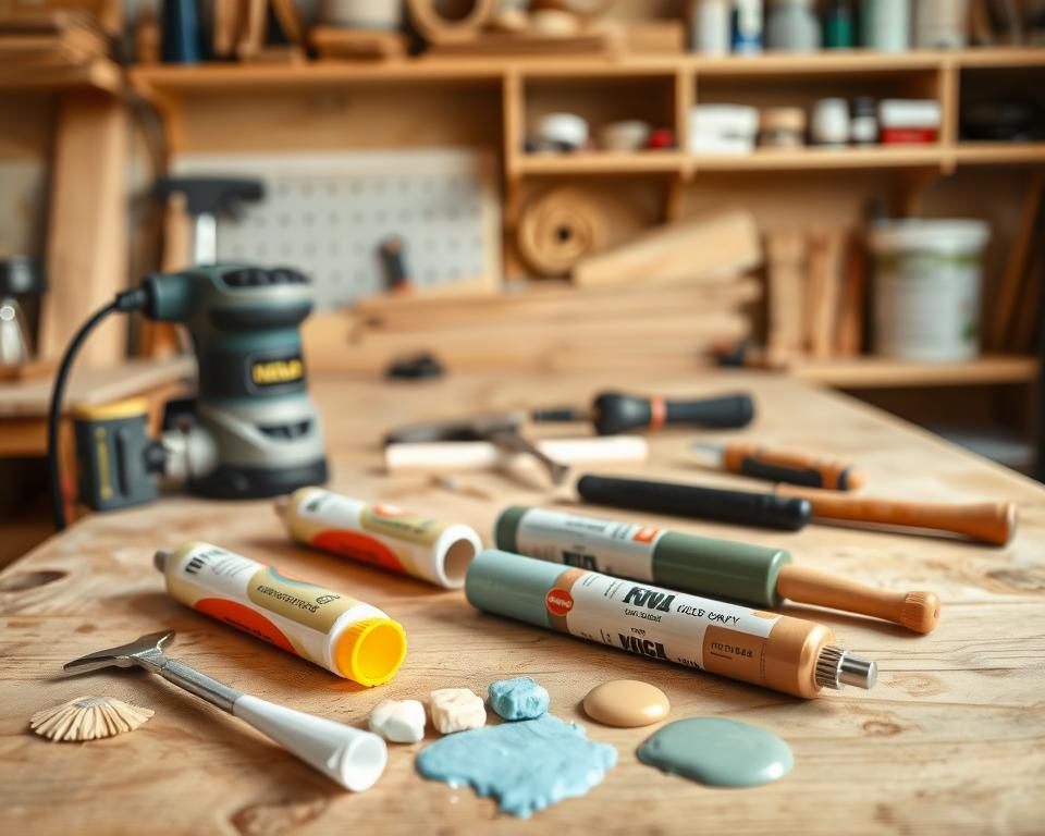 vorbereitung material holzkitt