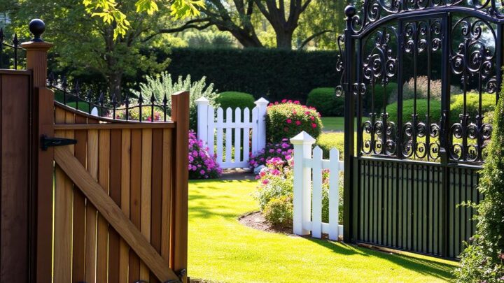 Die verschiedenen Arten von Gartentoren