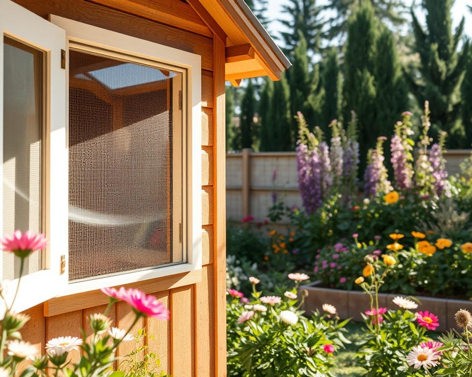 Belüftung und Isolierung Gartenhaus