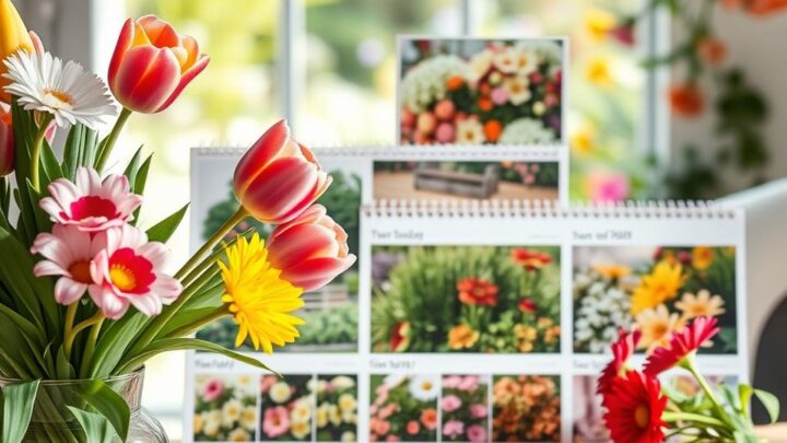 Fotokalender mit eigenen Gartenmotiven gestalten