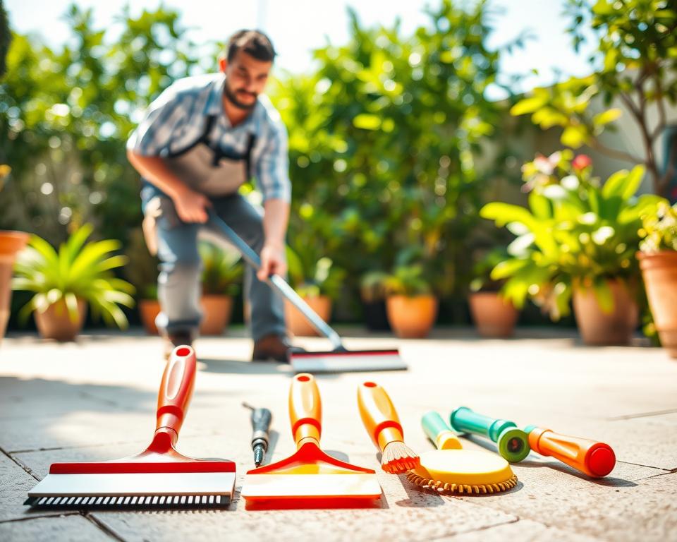 Fugenkratzer und Terrassenreinigungstools