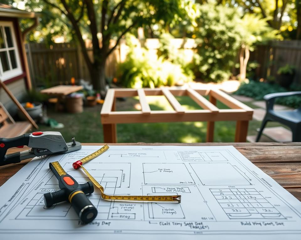 Gartentisch Bauplan Schritt-für-Schritt