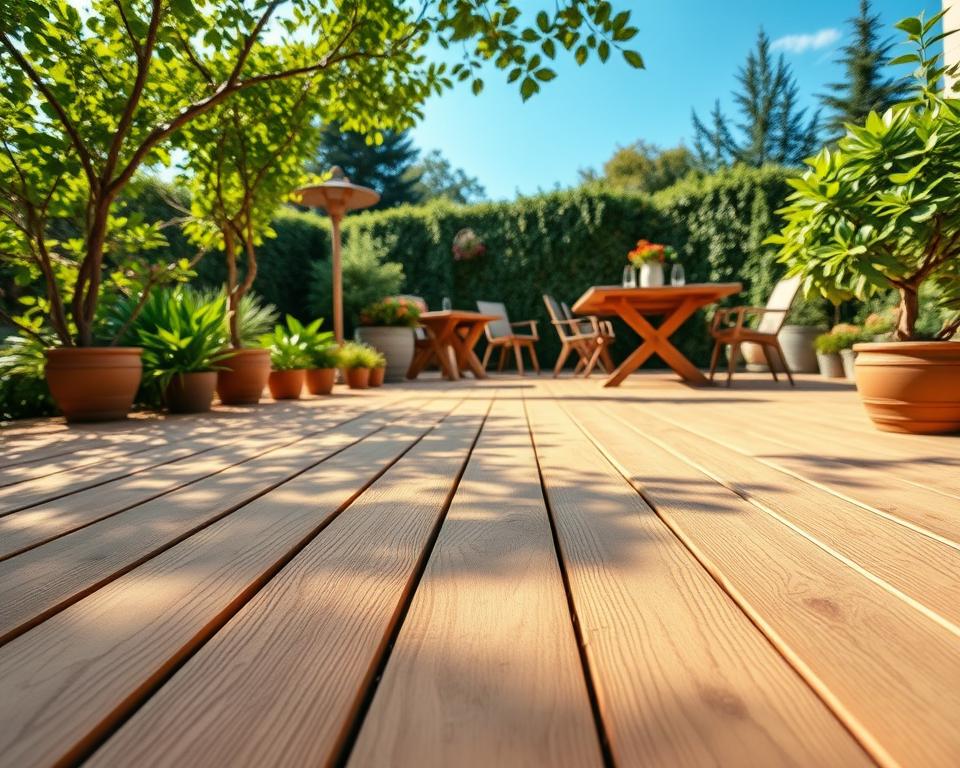 Heimische Hölzer für Terrassendielen