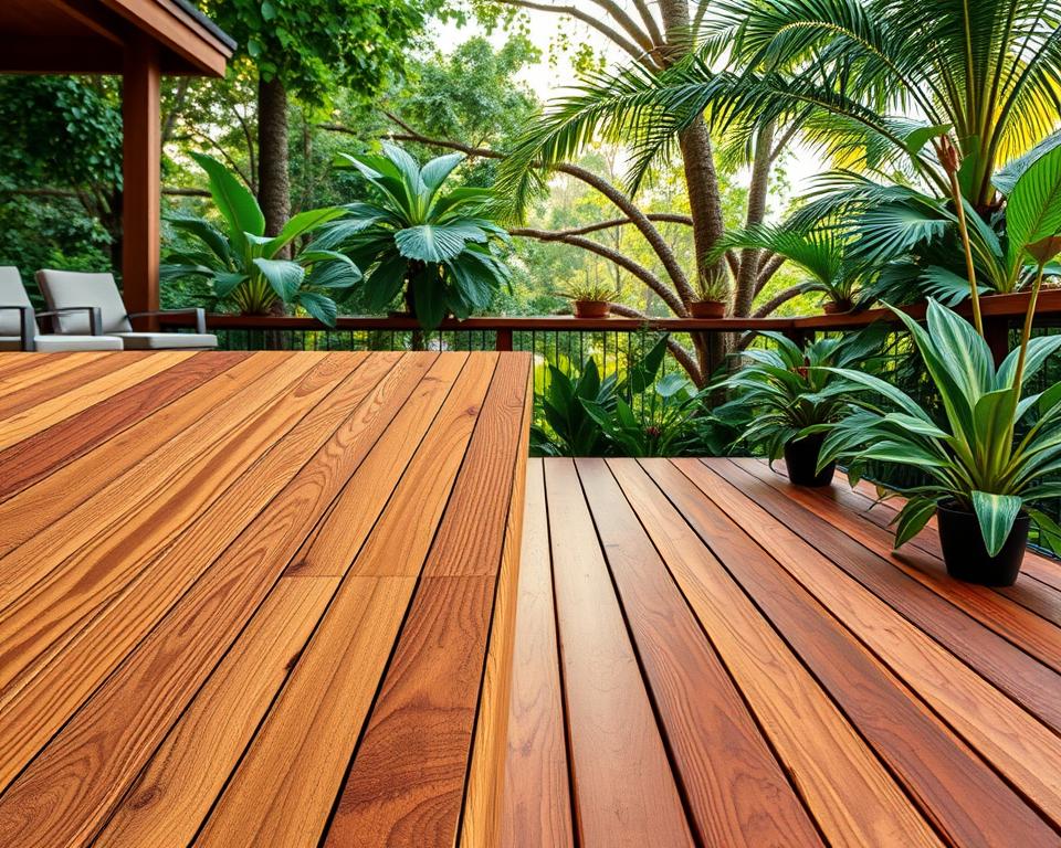 Heimische und tropische Hölzer Vergleich