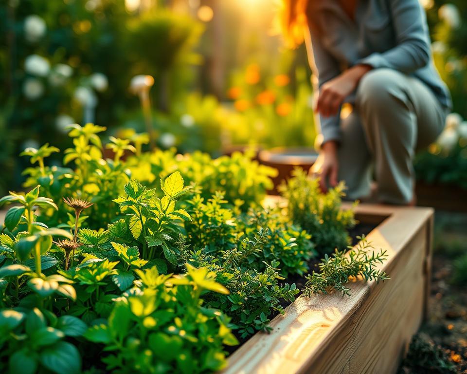 Hochbeet mit verschiedenen Kräutern bepflanzen – Tipps