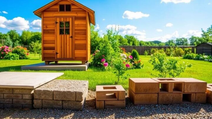 Holzhäuschen Fundamentarten: Ein Vergleich