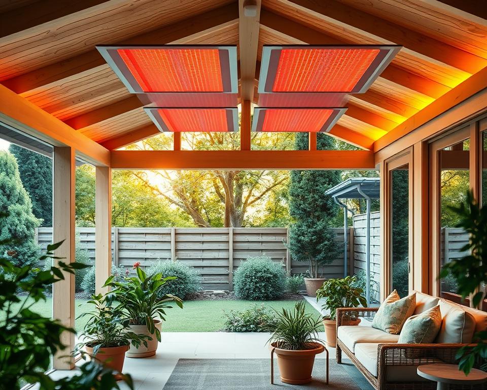 Infrarotheizung Gartenhaus Installation