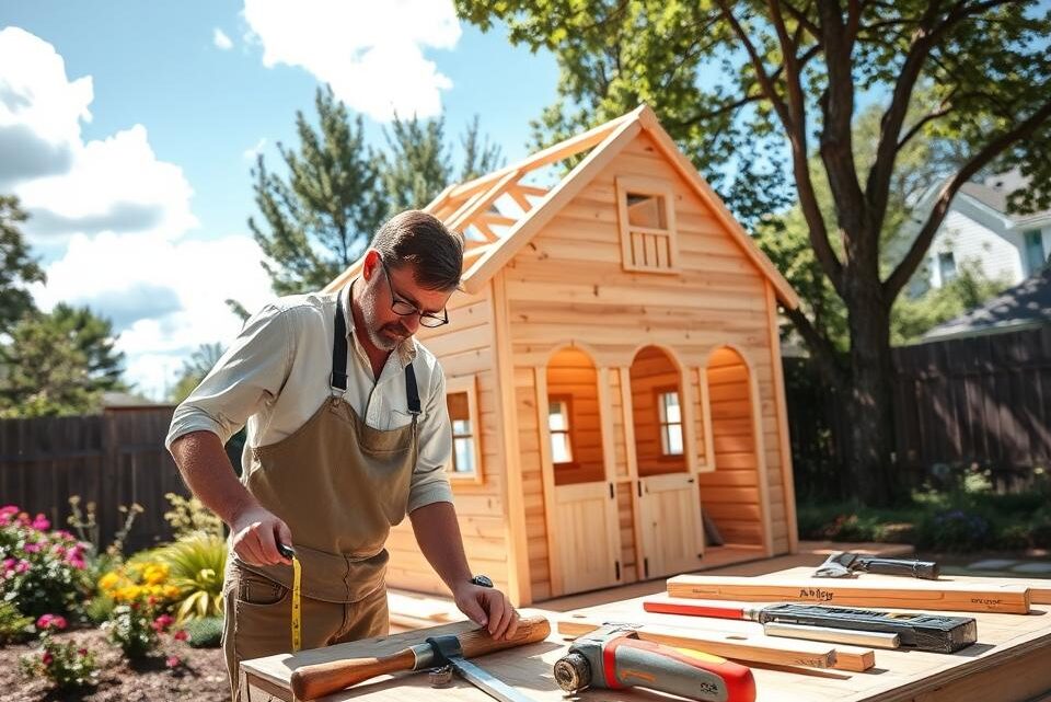 Spielhaus aus Holz selbst bauen – Anleitung und Tipps