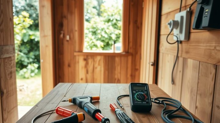 So installieren Sie Strom im Holzhäuschen sicher und effizient