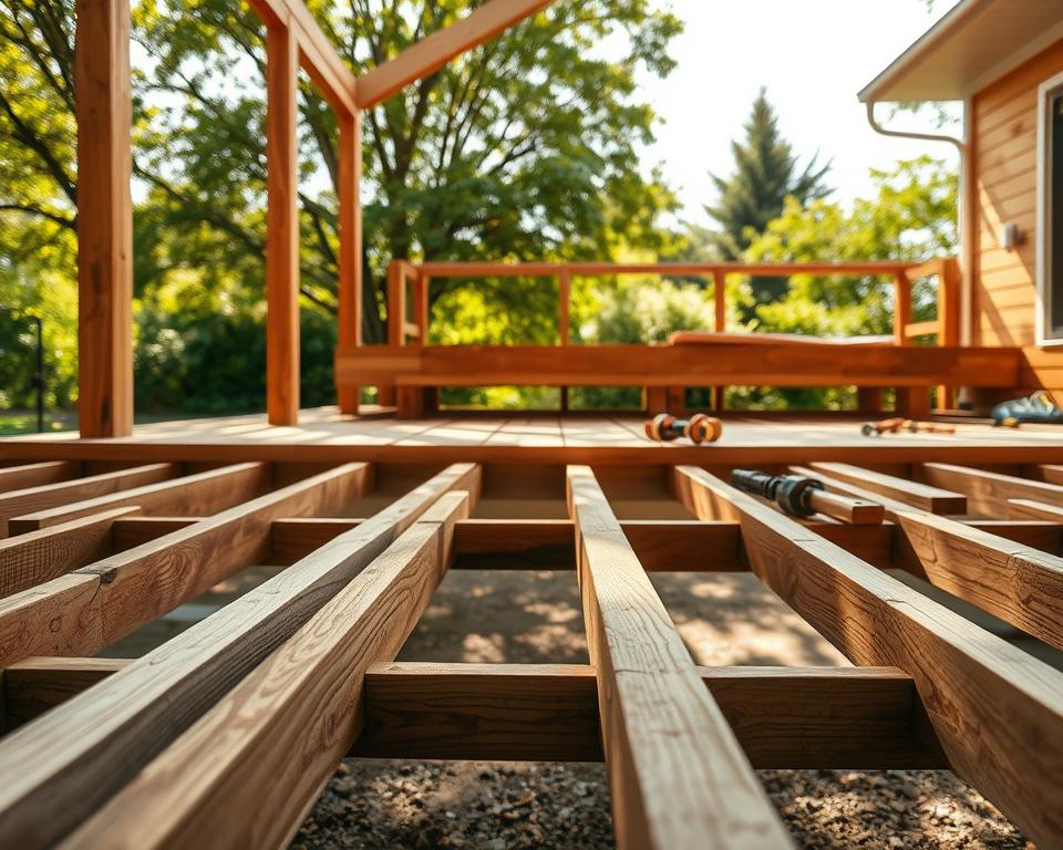 Terrassenbau Unterkonstruktion