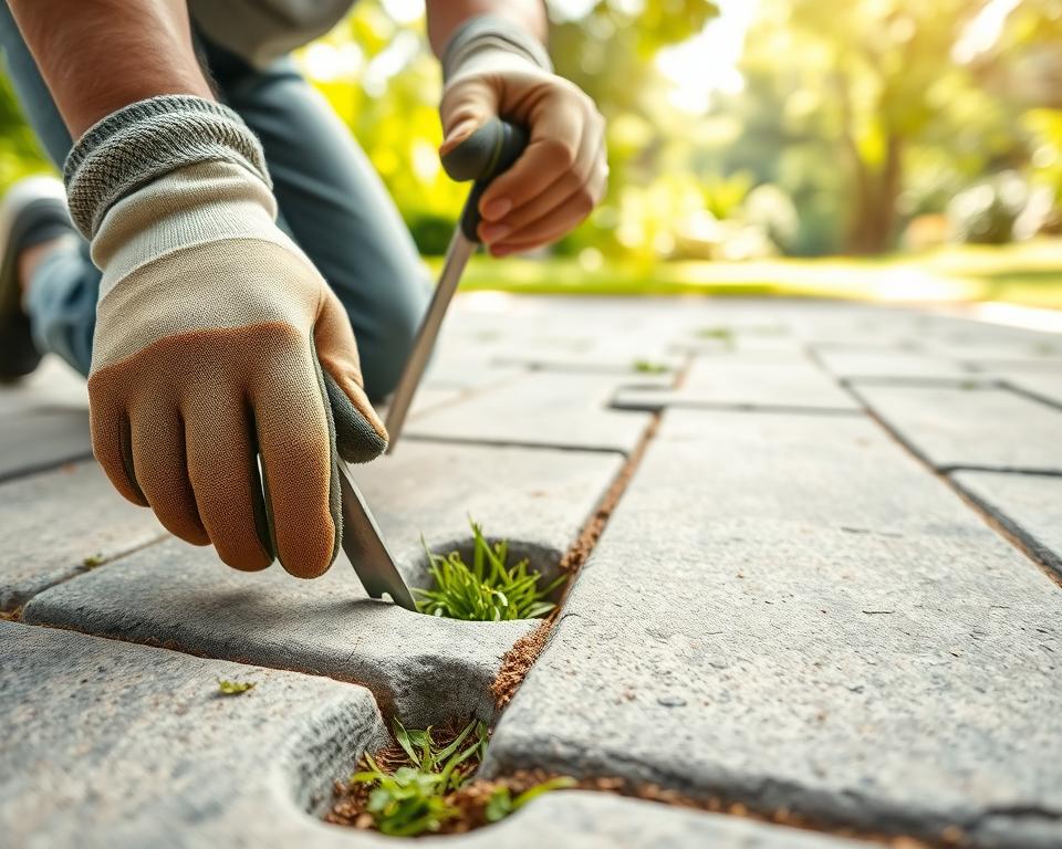 Tipps zur Entfernung von Unkraut zwischen Fliesen