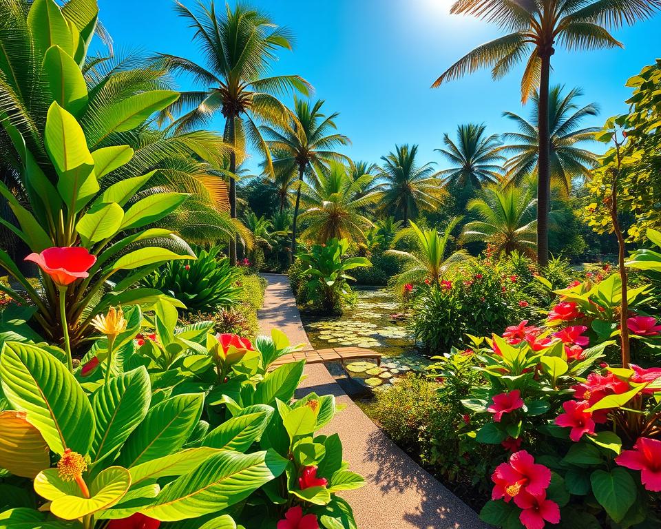 Tropischer Garten Gestaltung