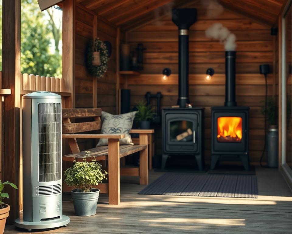 Vergleich Heizsysteme Gartenhaus