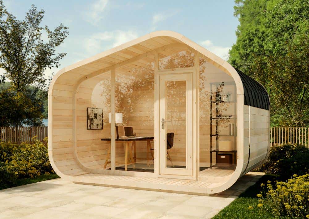 Gartenhaus ScandiCube Wave Premium 4x3m | Rabatt: 12 %