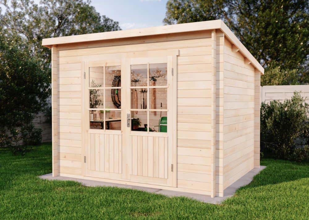 Pultdach Gartenhaus Maria 3x3m | Rabatt: 17 %