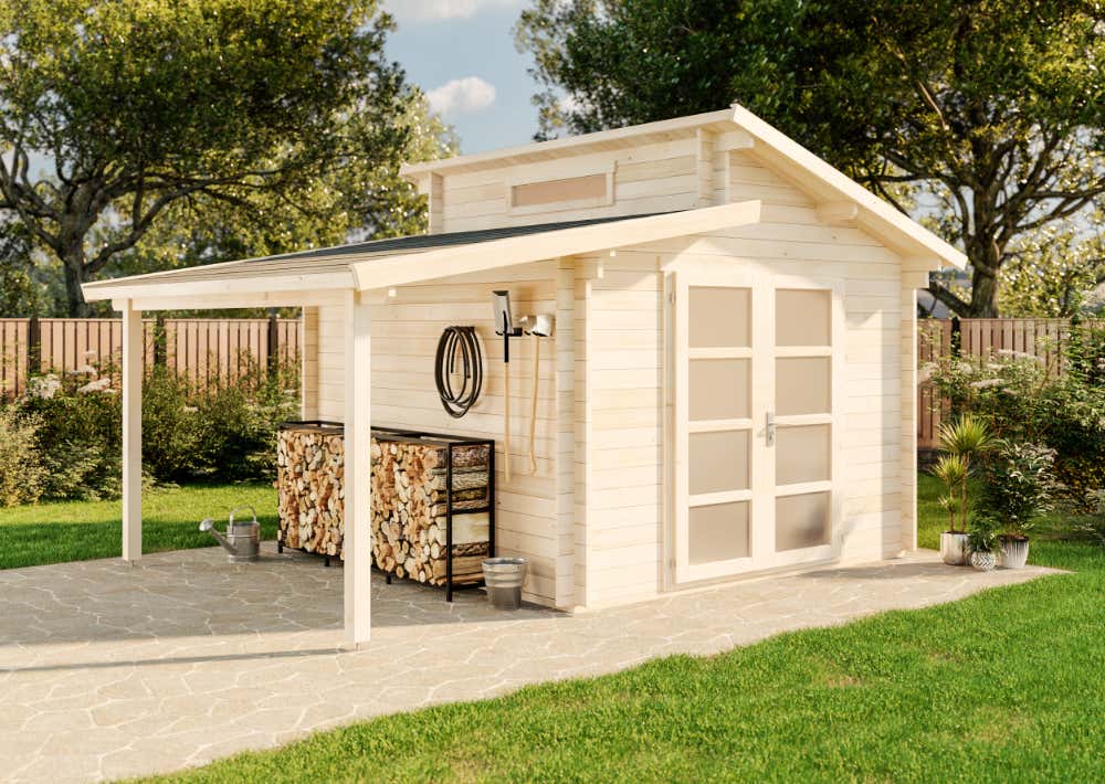 Gartenhaus Aktiva mit Schleppdach 5x4m