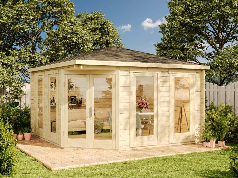 5-Eck Gartenhaus Maja 4x4m
