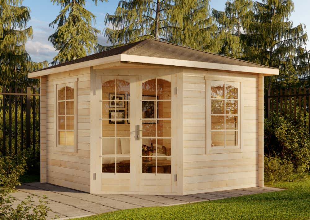 5-Eck Gartenhaus Viking 3x3m | Rabatt: 15 %